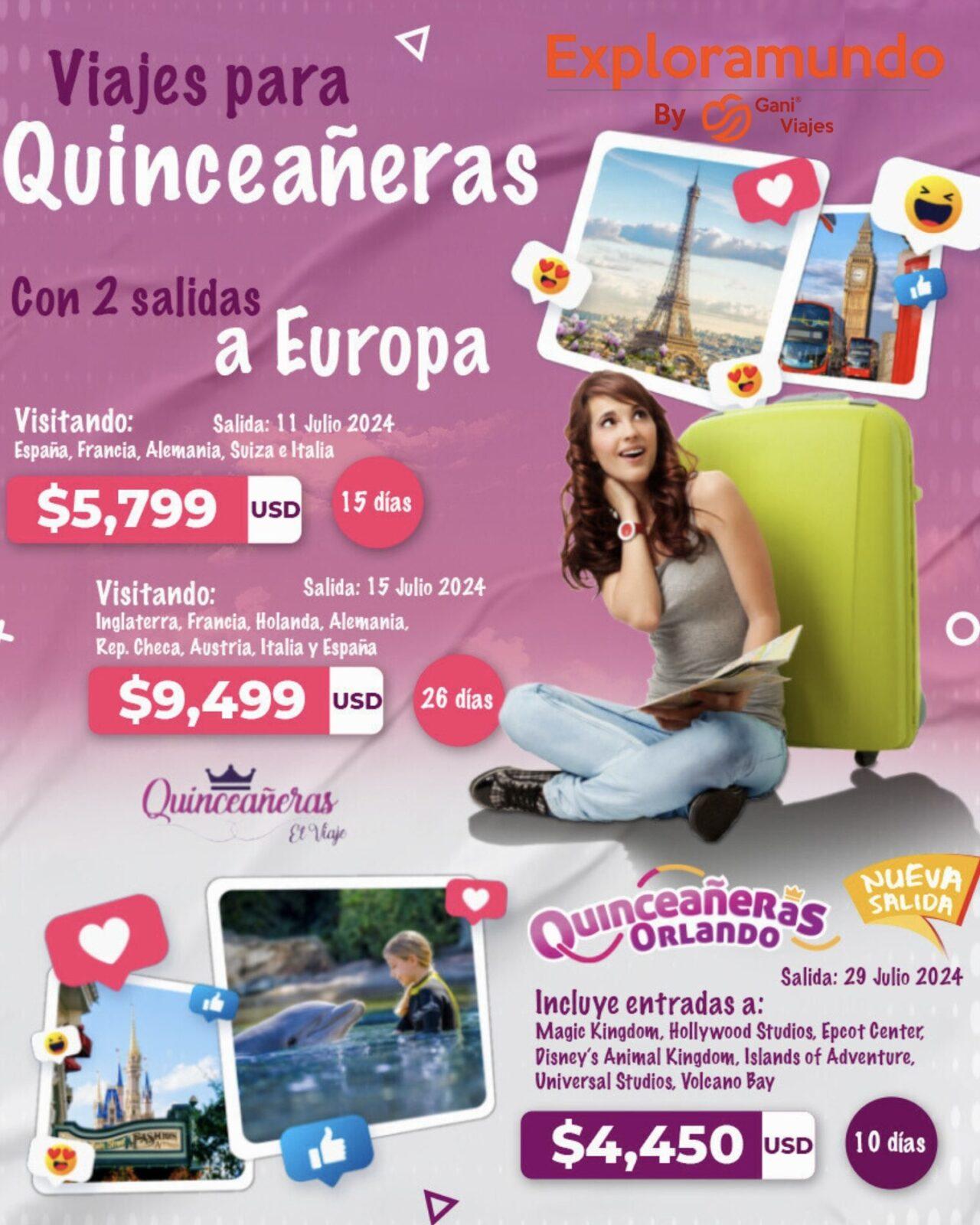 Viajes a Europa para quinceañeras 